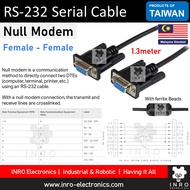 [1.3m] Female - Female, DB9 Null Modem Cable, Serial Cable, RS-232 Cable, RS232 Serial Cable, Handsh