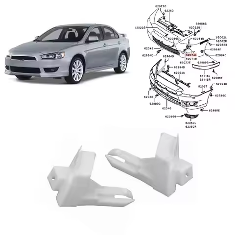 1 or 2 Pcs Grille Support for Lancer CY CX CZ 2007-2015 6400A851 Front Bumper Bracket for EVO Hatchb