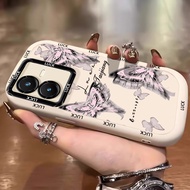 Case For VIVO Y22 Y22s Shockproof Silicone Butterfly Phone