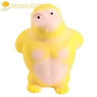 MXMUSTY Squeeze Vent Gorilla, Orangutan Yellow Squeezing Monkey Toys, Creative Creative Stretch Elas