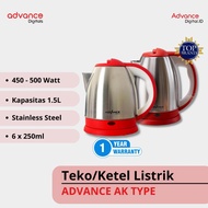 DigitalAdvances - Electric Kettle Type AK | Advance 1.5 electric stainless steel kettle 1.8 liter/