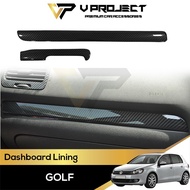 Volkswagen VW Golf MK6 Carbon Fiber Dashboard Lining Trim Cover for Golf MK6 2008 - 2012 V Project C