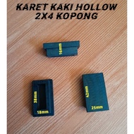 Hollow Rubber Feet 2x4 Hollow Iron Shoes Table Chair Base Iron Rack 20x40 Rak Besi Bertingkat