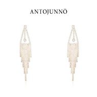 AntoJunno earring 925silver  zircon 14k gold