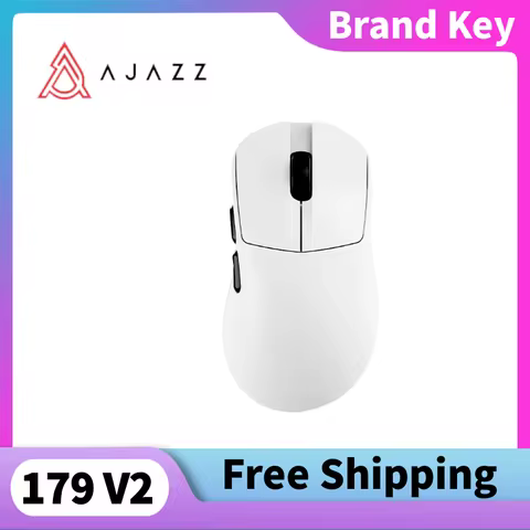 AJAZZ AJ179 V2 MAX Wireless Three Mode Right Hand Mouse PAW3311 12000DPI Macro Definition Low Latenc