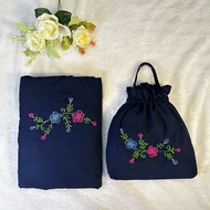 MUKENA KATUN BORDIR JUMBO PREMIUM 2IN1 TRAVEL MAHARANI SERIES AULIA ANZALIA COLECTION