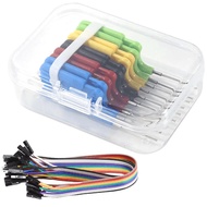 10pcs/set SDK08 Test Clips with Jumper Wires IC Test Hook Clips 40V Ultra Small Clip 2A Test Clamp E