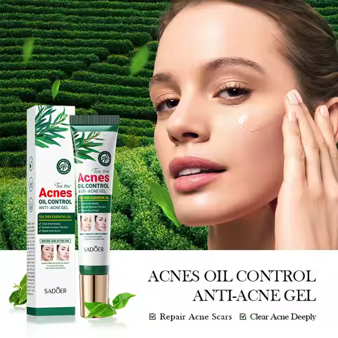 Tea Tree Acne Removing Cream Facial skincare Oil Control Face Gel Creams Hydrating Moisturizing Faci