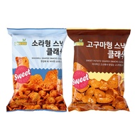 Korea Imported Casual Snacks Crispy Sesame Crispy Cat Ears Conch-Shaped Crispy 00g Puffed Snacks LS1
