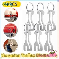 CHERRY Trolley Master Key Token, Detachable Coin Holder Shopping Cart Token, Portable Metal Reusable