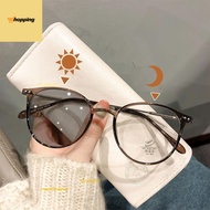MK1  Color Changing Anti Blue Light Glasses Circular Glasses Frame Cfortable Outdoor Sunglasses For 