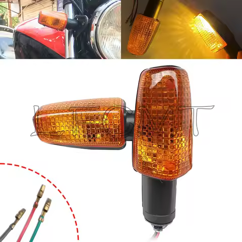 1 Pair Motorcycle Turn Signal Light Fit for Honda CB-1 CB400 SuperFour Hornet 250 CB250 VT250 VTR250