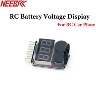NEEBRC LED Lipo Battery Low Voltage Indicator Tester Volt Meter Monitor Buzzer Alarm 1-8S 3.7V-22.2V