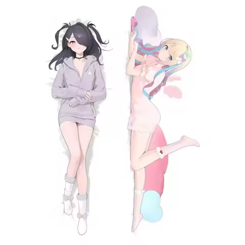 Su-per H-yper Ten-chan & Sugar Life-Size Body Pillow Cover for Anime 2D Merchandise Long