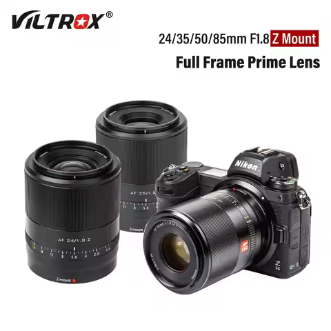Viltrox 24mm 35mm 50mm 85mm F1.8 for Nikon Camera Lens Full Frame Wide Angle Prime Large Aperture Z 