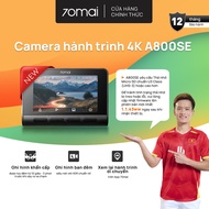 70mai A800SE dash cam, front and rear cam resolution, HDR mode, International Version