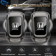 Car One Click Start Sports Car Protective Cover Decorative Stickers Car Interior Modification Metal 