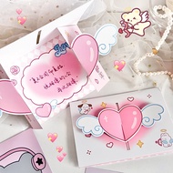 Heart Puzzle Card 3D Folded Birthday Card Heart Greeting Card