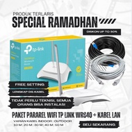 TP LINK PARAREL WIFI ROUTER PACKAGE WR840TP link + READY TO USE LAN CABLE