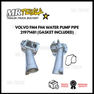 Volvo FM4 FH4 water pump pipe 21971481 (gasket included)