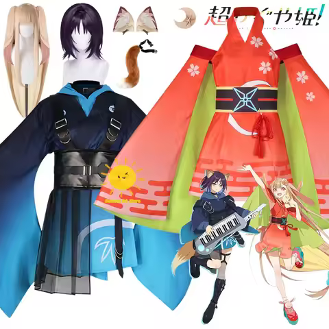 Anime Cosmic Princess Kaguya Cosplay Sakayori Iroha Kaguya Cosplay Costumes Dress Suits Wig Hallowee