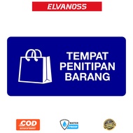 30CM X 15CM FREE CUSTOM DESIGN STICKER SIGN
