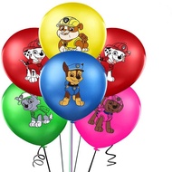 10pcs 12 inch Paw Patrol Cartoon Dog Latex Balloons Kids Birthday Party Supplies Wedding Decoration Boy Gifts Toys Helium Balloon