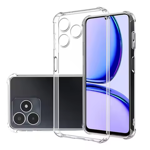 Shockproof Clear Case for Realme C53 RMX3760 6.74" Soft Silicone Transparent Back Covers for Realme 