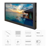 7 นิ้ว IPS จอแสดงผล LCD HDMI หน้าจอสัมผัสแบบ Capacitive 1024x600 Monitor อลูมิเนียมสําหรับ Raspberry