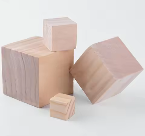 10*10*10-70*70*70mm Unfinished Square Wood Block Solid Pine Wooden Cubes DIY Craft Model Making Teac