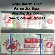 Patok Plastic Bag Ice Candy Drinks 500pcs