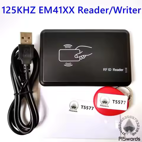 125khz ID EM4100 EM41XX Card Reader Writer Cloner Copier Programmer Copy Clone With Blank Writeable 