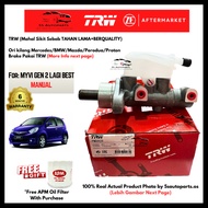 TRW Perodua Myvi Lagi Best 1.5 (2011-2017) (Manual) Brake Master Pump (ABS)(2PIPE) 3/4 (PMD909) 6 Mo