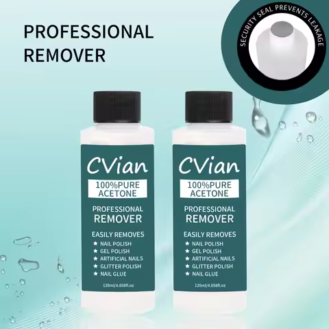 Containing 100% Acetone Nail Polish Remover, Quick Acting Formula Is Suitable for Gel, Dipping Powde