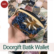 Wedding Doorgift Batik Wallet | Corporate Doorgift 12x8cm