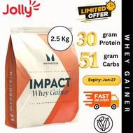 Myprotein Impact Whey Mass Gainer 2.5Kg Chocolate | Gain Muscle Mass | Vegetarian | Jolly