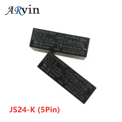 5PCS/Lot 100%Original New TAKAMISAWA JS5N-K 5VDC JS12-K 12VDC JS24N-K 24VDC DIP-5 8A Power Relay