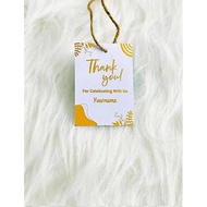 Customized tag with String