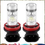 2X H8 H11 H16 6000K White 100W High Power LED Fog Light Driving Bulb DRL