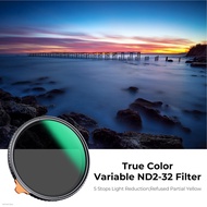 ஐTELK&F Concept 49-82mm Variable ND Filter True Color 28 Layers Nano-X ND2-ND32 Filter for Camera 49