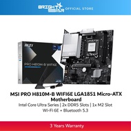 MSI PRO H810M-B WIFI6E LGA1851 Micro-ATX Motherboard