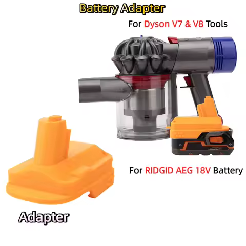 Battery Adapter/Converter for RIDGID AEG 18V Battery To Dyson V7 & V8 Animal Fluffy Motorhead Handhe
