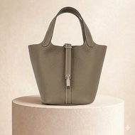 Hermes 愛馬仕 Picotin 18 大象灰 克萊門斯皮 鈀金扣