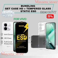 28 - [ECONOMIC PACKAGE] GET 1 CLEAR HD 2.0MM CASE + CLEAR STATIC ANTI-SCRATCH iQOO Z10X Z10 LITE Z9X