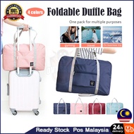 Foldable Travel Bag Large Capacity Duffel Organizer Bag Hand Carry Waterproof Luggage Bag Beg Melanc