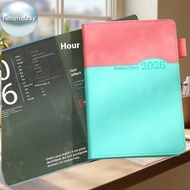 TimeHebay 1Pcs English Efficient Organization A5 Agenda Planning Notebook Wear-resistant Thi Paper 3