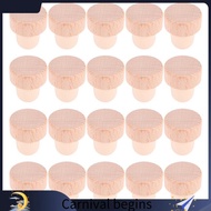 【alvis98】20 Pieces T Shape Wine Corks Tasting Corks T Shape Wine Corks with Beech Top Wooden Wine Bo