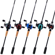 FRRTC Fishing Rod Reel Set Fishing Combo ML-Power Fast Fishing Rod and Baitcasting Fishing Reel