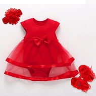 SR4 One year old birthday dress baby girl baby girl dress birthday princess dress baby skirt winter 