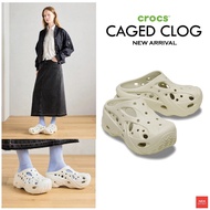 CROCS CAGED CLOG รองเท้าแตะเสริมสูง ผู้หญิง คร็อคส์ แท้